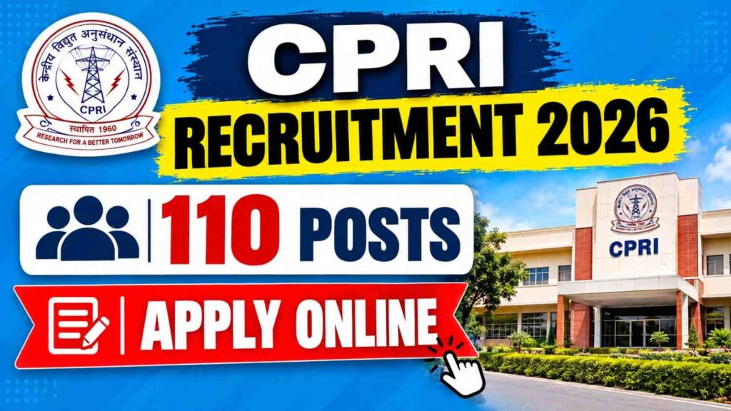 CPRI Recruitment 2026