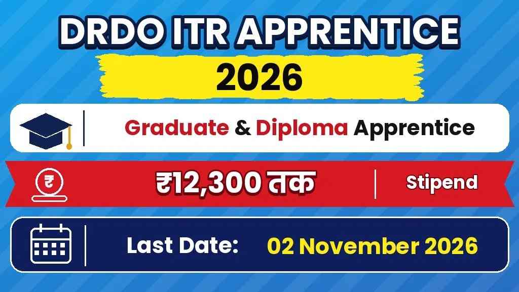 DRDO ITR APPRENTICE 2026